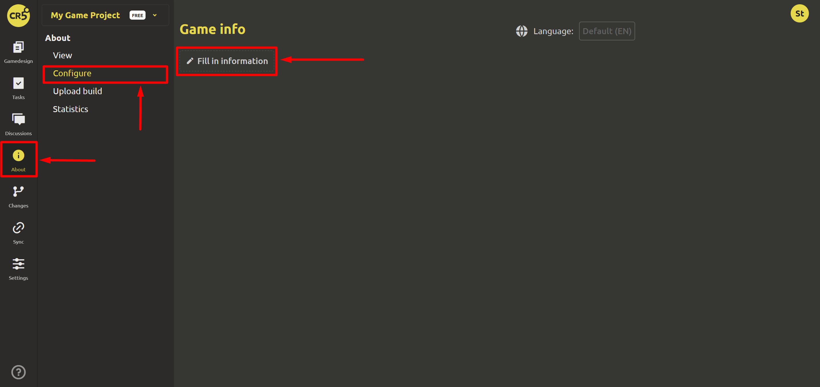 Setting up the “About” page