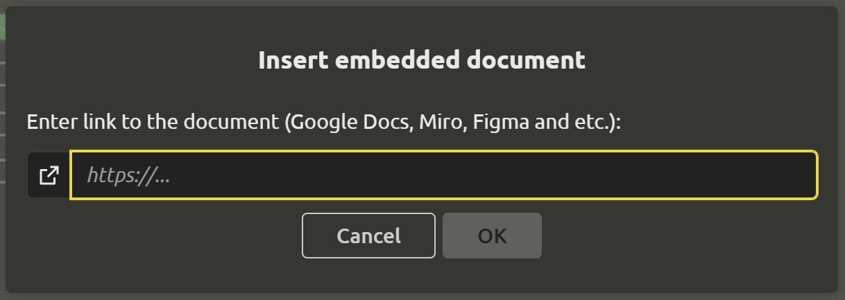 Embedded document