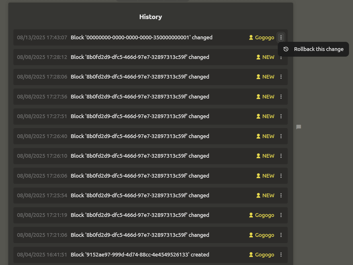 Change Versioning