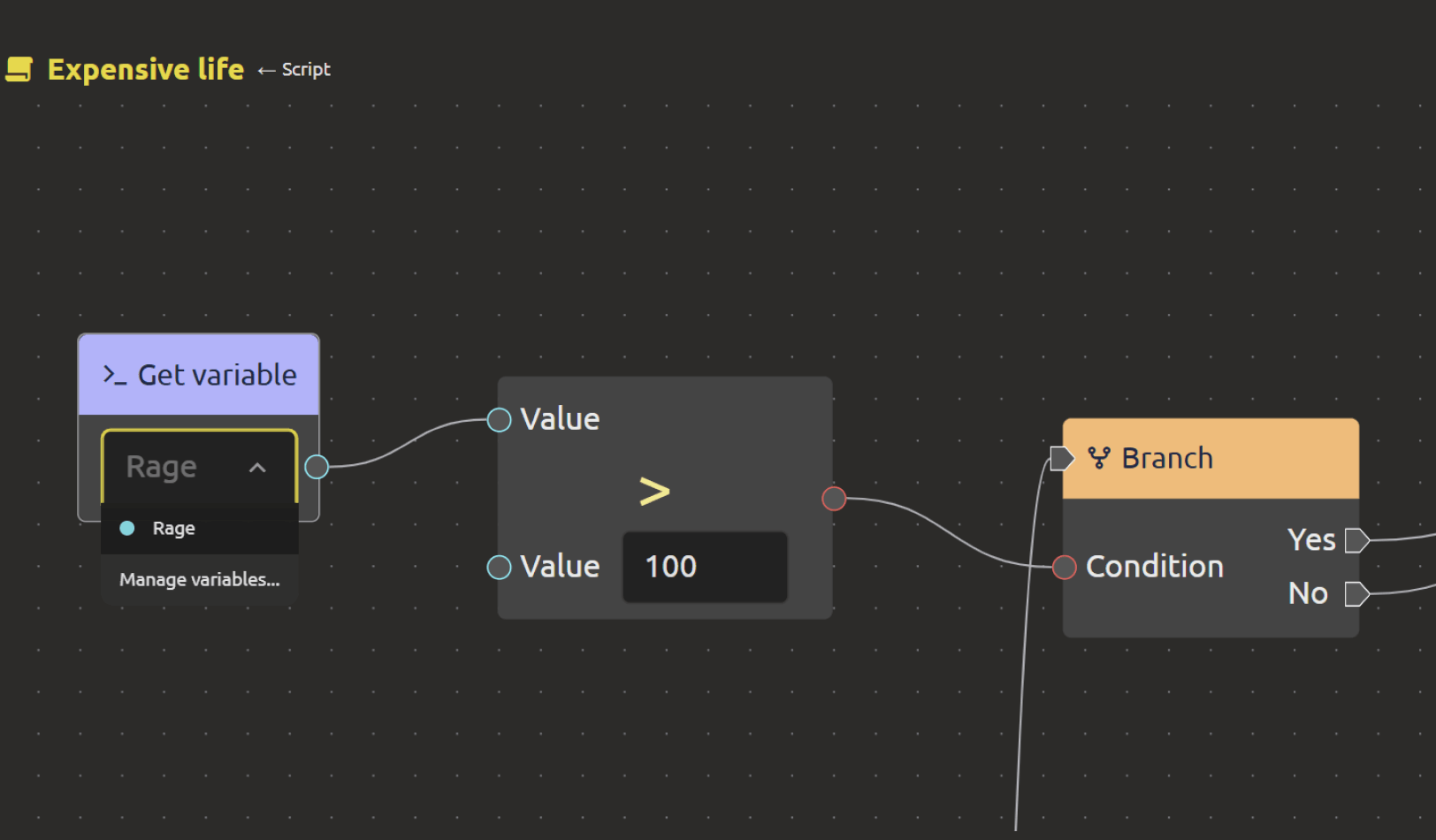 Variables and Flags Support