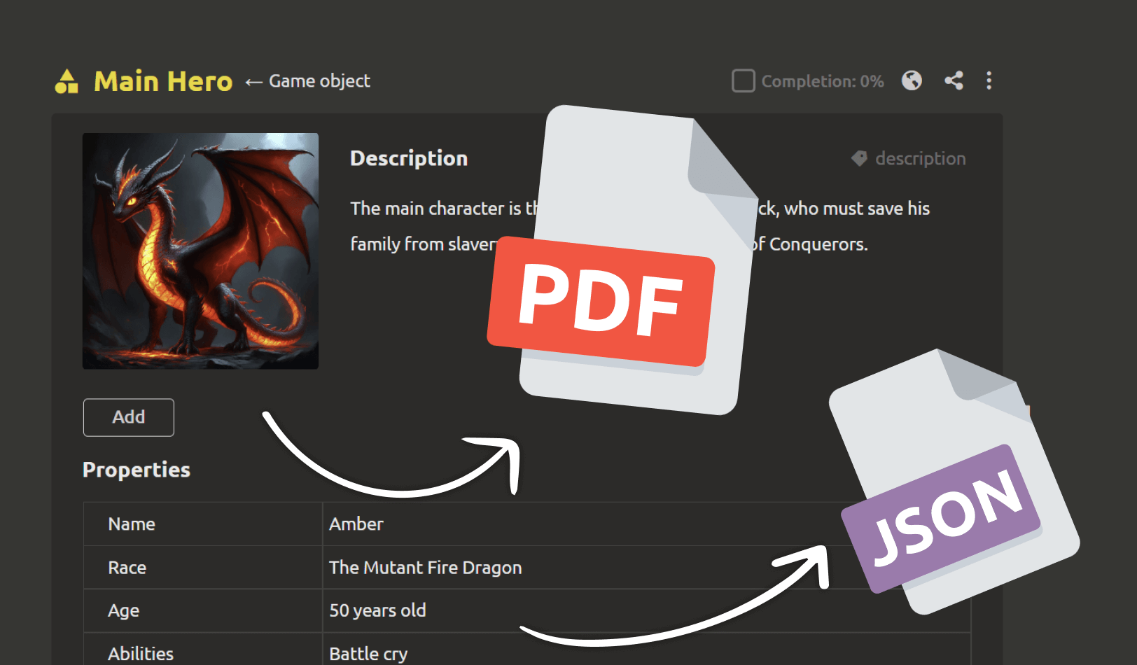 PDF export and engine integration