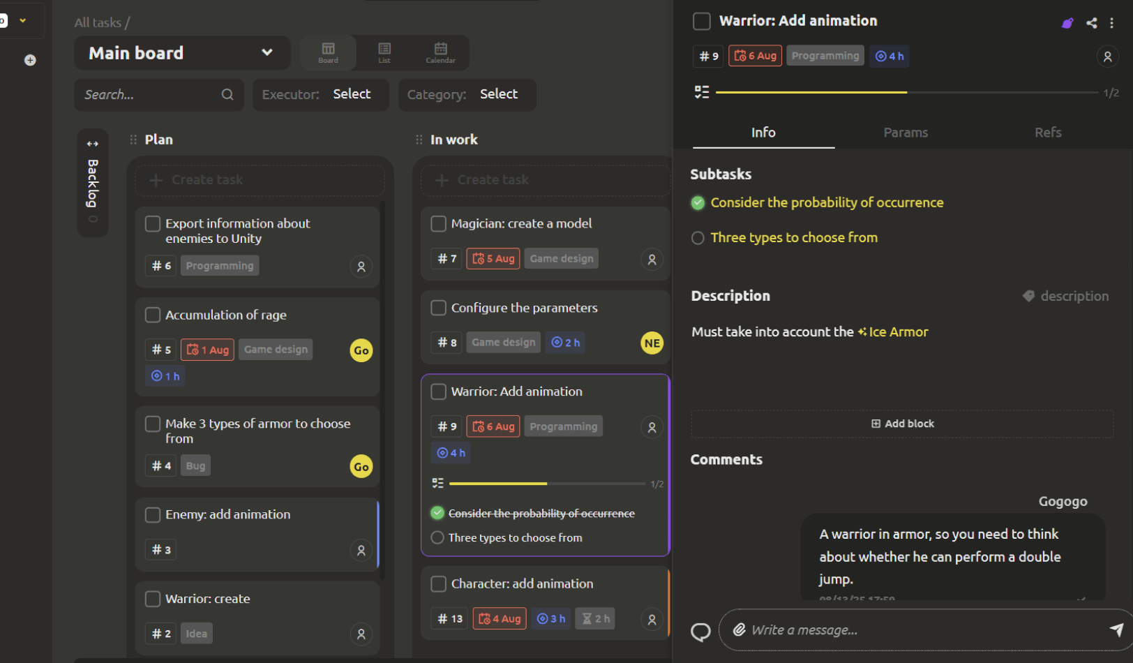 Share progress with public task boards