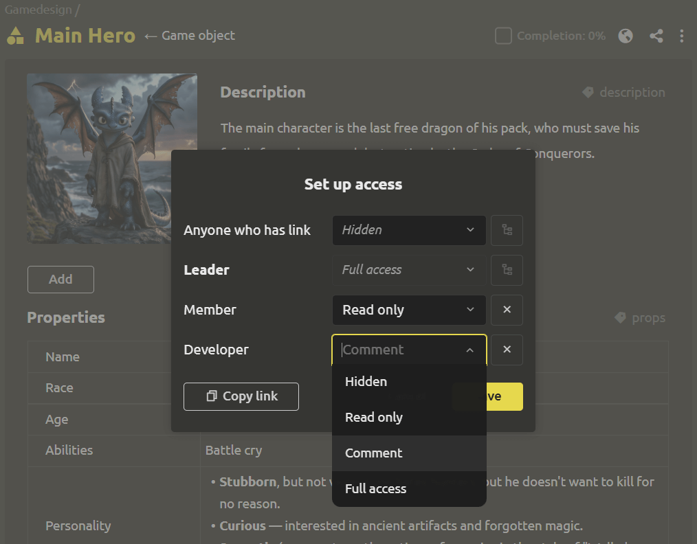 Flexible Access Levels